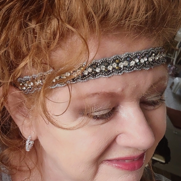 Colorful Sparkling Crystal Headband Headpiece - Picture 7 of 13
